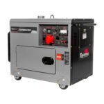 Gerador á Diesel TDG7000SE3DXP Cabinado Trifásico 220V 6,5Kva 418cc com Partida Elétrica TOYAMA-251-073