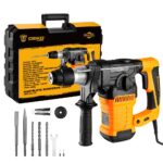 Martelete Perfurador Rompedor 4 em 1 SDS Plus 1500W 6J Profissional com Ponteiras e Brocas DEKO-DKRH32LD15