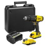 Parafusadeira/Furadeira de Impacto 1/2 Pol. 20V Max com 2 Baterias/Carregador e Maleta STANLEY-SCD711D2K-BR
