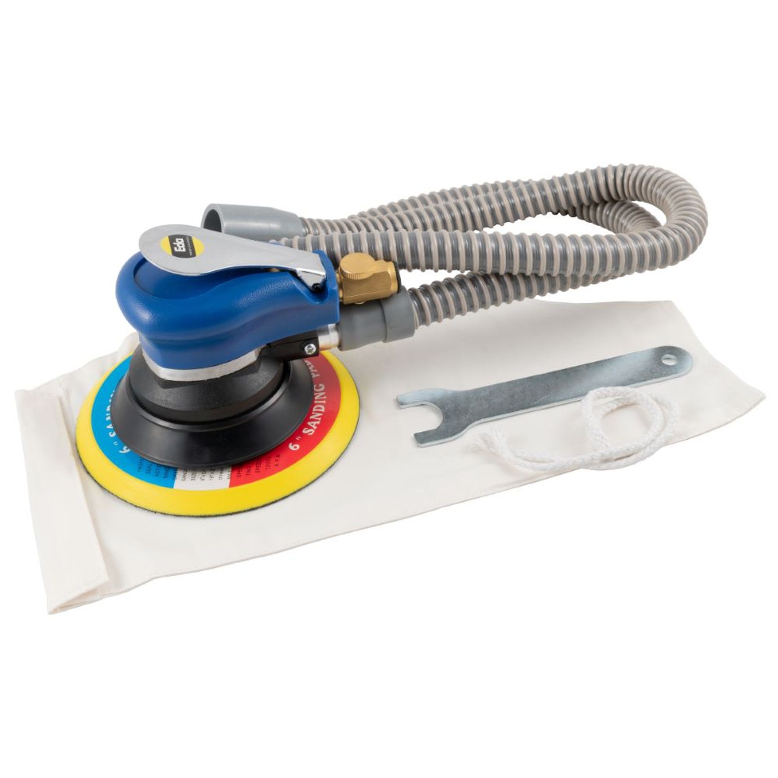 35795859-1600-1600 Lixadeira Pneumática Orbital 6" 150mm com Aspirador 90 PSI EDA - Imagem 1
