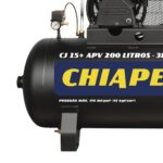 Compressor de Ar 200L 15 pés 175Lbs 3HP (110/220V) Mono Chiaperini - Imagem 4