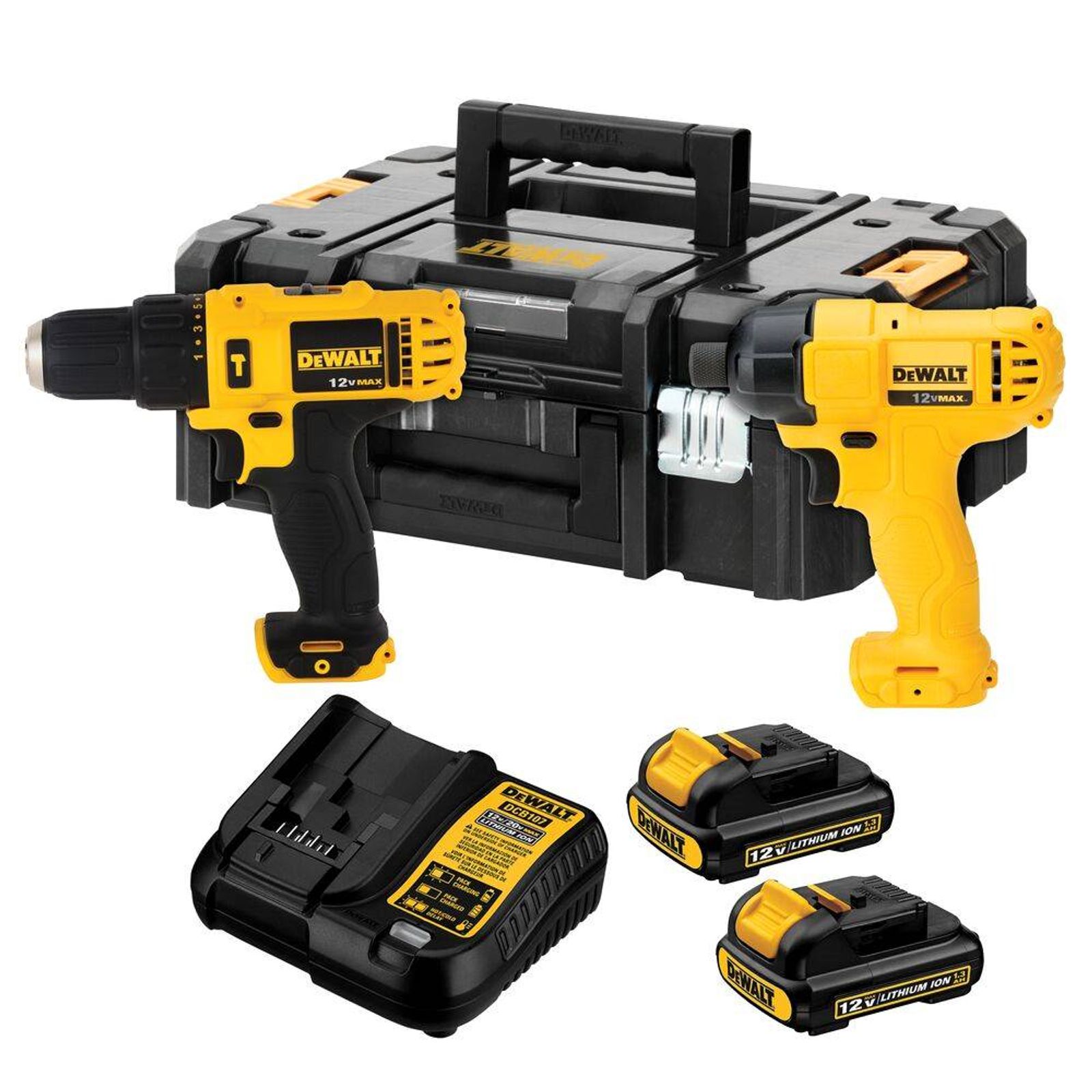 36559165-1600-1600 Kit Furadeira Parafusadeira de Impacto + Paraf Imp DCK202C2T-BR Dewalt - Imagem 1