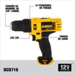 Kit Furadeira Parafusadeira de Impacto + Paraf Imp DCK202C2T-BR Dewalt - Imagem 2