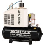 Compressor de Ar Rotativo de Parafuso SRP 3015 Compact III 15HP 51 Pés 200L 380V - Trifásico SCHULZ-970.3896-0